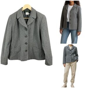 Vintage Harve Benard Wool Cashmere Nylon Blend Jacket Size 10P